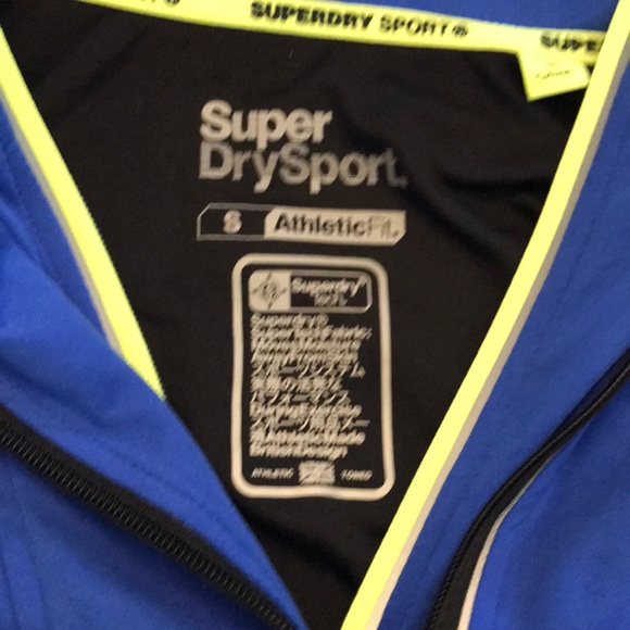 Superdry Blue Sport Hoodie - Picture 7 of 8